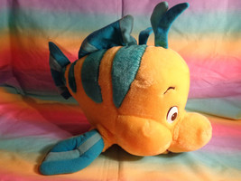 Disneyland Walt Disney World Large Flounder Little Mermaid Plush Toy 13&quot;... - £12.38 GBP