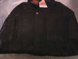 Brand New Genuine Unisex Lambskin Leather Jacket--Black XL - £88.47 GBP