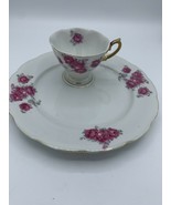 Vintage Nasco Imperial China Japan Tea Cup &amp; Saucer W/ Pink Roses &amp; Gold... - £10.85 GBP