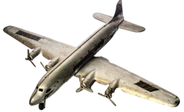 Vintage 1950&#39;s Marx Pan Am Airways Pressed Steel Airplane PAA NC6519C 28&quot; Plane - £220.59 GBP