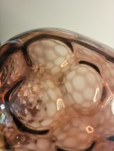 Purple Amethyst Vase with Stopper Coin Dot Honeycomb Pattern image 5