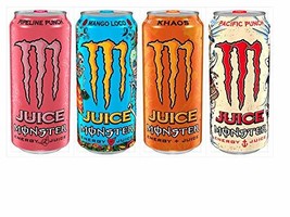 Monster Energy Juice - 4 Flavor Variety Pack (8) - £21.58 GBP