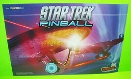 Star Trek Pinball POSTER 2013 Original Double Sided Wall Artwork Space Age - $25.19