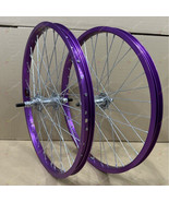 NEW 20&#39;&#39; HEAVY DUTY SPOKES STEEL BICYCLE RIM SET FOR BMX , GT, TRICYCLE,ETC - £72.00 GBP