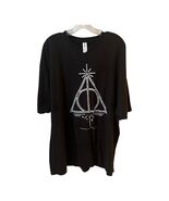 Deathly Hallows Symbol T Shirt XXXL Tultex Black Graphic Tee Wizard Fant... - $16.20