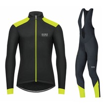 GORE cycling wear Winter Set Men Thick Thermal Fleece Bicycle Clothing Pro Team  - £132.50 GBP
