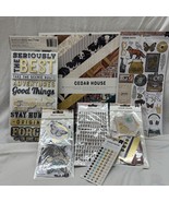 American Crafts Cedar House Collection 7 Pcs Paper Thickers Ephemera Let... - $920.59 MXN