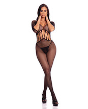 Pink Lipstick Amplify Fishnet Bodystocking With Open Crotch Os - $18.99