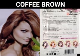 5 Pcs Coffee Brown Herbal Hair Dye SHAMPOO-DYE Gray Hair Permanent Color - £11.76 GBP+
