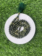 Green Vesuvianite Idocrase Rosary Prayer Jaap Tibetan Buddhist Mala 108+1 - $90.00