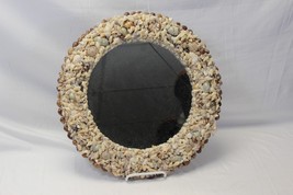 Florida Seashell Mirror Round 14&quot; x 14&quot; Round Handmade - £45.91 GBP