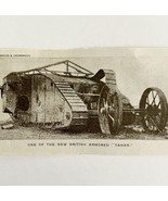 1916 New British Armored Tank Military WW1 Photo Print Antique Ephemera ... - $475.79 MXN