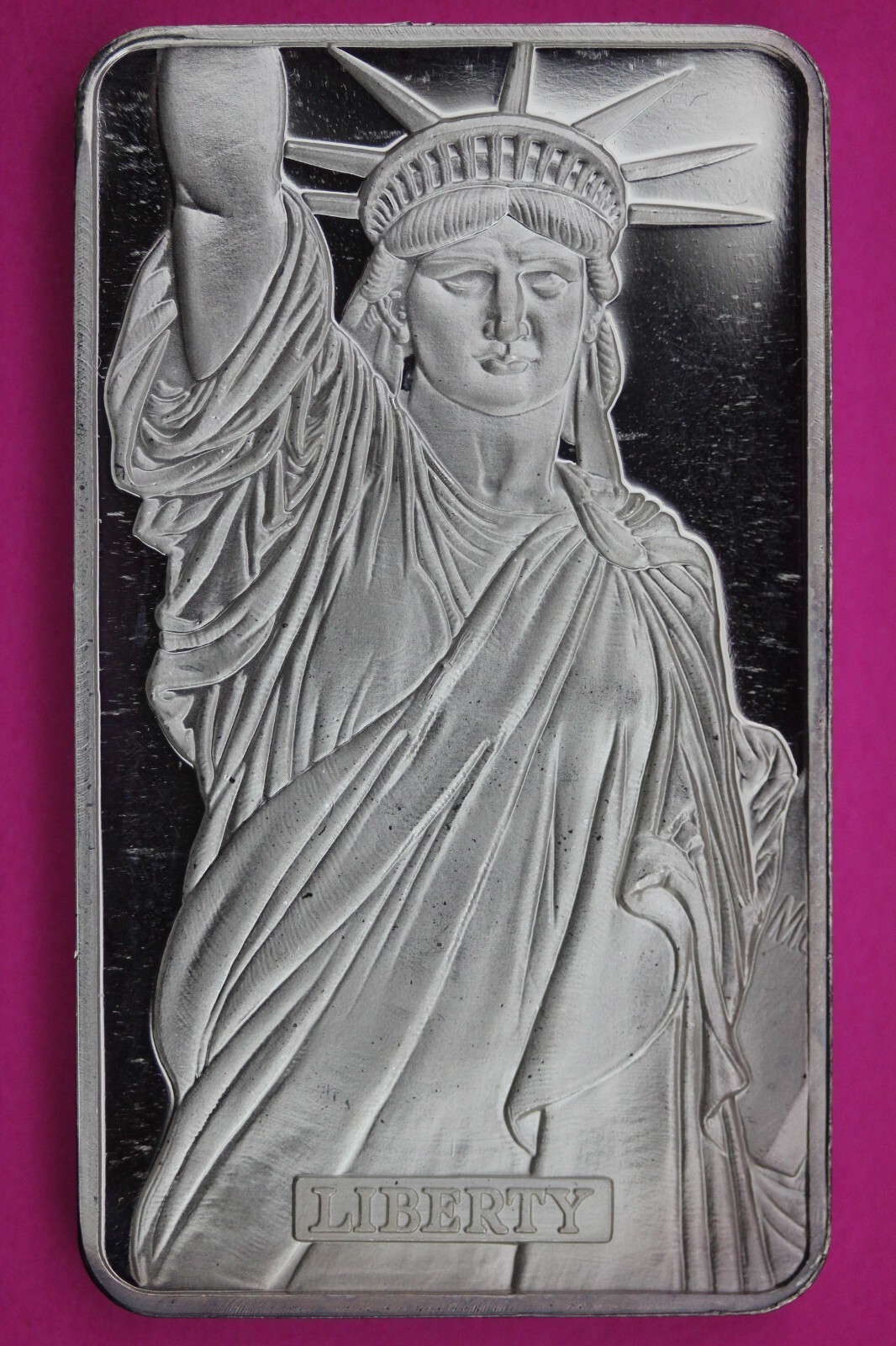 Statue of Liberty MTB Mint Proof Deep Cameo Art Bar 1 OZ  .999 Fine Silv... - £48.96 GBP