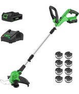 Soyus Weed Wacker Cordless, 12 Inch String Trimmer With Battery And Char... - $1,719.36 MXN