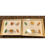 PIER 1 Holiday Fall Set of 6 CANDLE JEWELRY Metal Multicolor Leaves New ... - $12.39 CAD