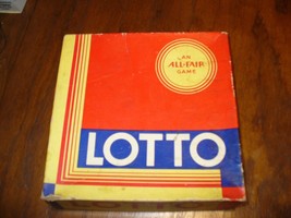 Vintage Milton Bradly Lotto Game 1930&#39;s with Cards and Complete Markers #632 - £15.50 GBP