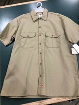 Dickies Short Sleeved Work Shirt, Brown, Mens - $22.50