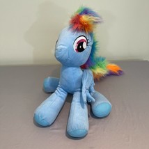 ~RAINBOW DASH Plush Toy My Little Pony Cuddle Buddy Pillow 19&quot; Pegasus Hasbro~ - £17.86 GBP