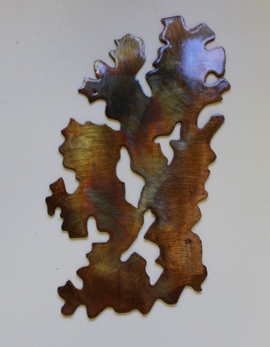 Coral Branch Style 3 Metal Wall Art Decor 4" x 10" Item image 3