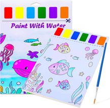 Water Coloring Books for Kids Ages 4 8 Paint with Water Colors Book for Toddlers - £16.84 GBP