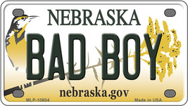 Bad Boy Nebraska Novelty Mini Metal License Plate Tag - $282.49 MXN