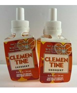 Lot of 2 Bath &amp; Body Works Wallflowers Home Fragrance Bulb  CLEMENTINE S... - £15.77 GBP