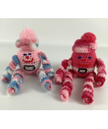 Leggy Eggy Handmade Crochet Animal Toy Rattle Shaker Shelf Sitter Craft Lot - $24.70