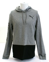 Puma Gray &amp; Black Signature Logo Hooded Sweatshirt Hoodie Men&#39;s NWT - $59.99