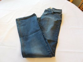 Express Women&#39;s ladies Pants Stretch Denim Size 8R Sarula Blue Jeans GUC - $18.01