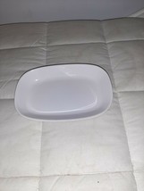 Delta Airlines Pfaltzgraff Rectangular Snack Plate 50-500 White 7&quot; x 4-1/2&quot; - $162.69 MXN