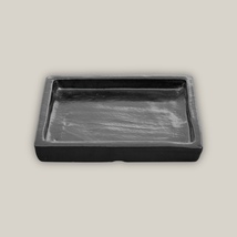 Ten Thousand Pots- Square Premium Shiny Black Ceramic Plant Saucer-Sizes... - $55.00+