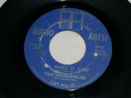 The Incredibles I&#39;ll Make It Easy Crying Heart 45 Rpm Record Audio Arts Label - £12.78 GBP