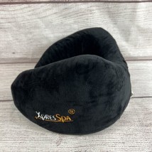 XpressSpa Travel Neck Pillow - Black Memory foam, GREAT CONDITION - £15.63 GBP