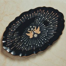 Anthropologie Catherine Martin Starry Night Swan Serving Platter Black NEW - £213.11 GBP