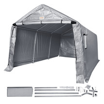 VEVOR Portable Storage Shelter Garage Storage Shed 10 x 15 x 8 ft &amp; Zipp... - $254.99