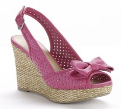 Apt.9 Pink Slingback Wedge Sandals, Women’s Size 9½ - £24.06 GBP