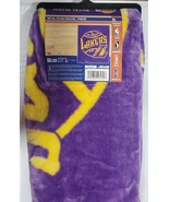 Los Angeles Lakers 50" by 60" Blacktop Plush Raschel Throw Blanket - NBA - $33.94