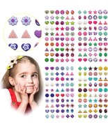 240Pcs 3D Sticker Earrings Set – Self-Adhesive Gem Stickers for Girls Kids - $265.33 MXN