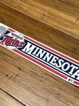 Vintage Minnesota Twins Bumper Sticker Official MLB Baseball 1990’s USA 11” JD - £4.66 GBP