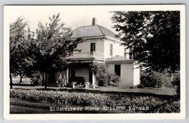 Abaline KS Kansas RPPC Eisenhower Home c1950 Postcard F24 - $8.95