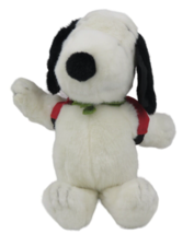 Snoopy Dog Peanuts Knotts Berry Farm Camp Backpack PLUSH 11&quot; - £11.69 GBP