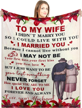 Birthday Gifts for Wife from Husband to My Wife Blanket Christmas Gifts for Wife - £21.94 GBP