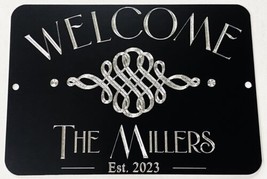 Personalized Custom Welcome Family Name House Home Metal Sign 10x7 Wedding Gift - £20.50 GBP