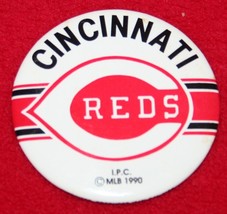 Vintage 1990 CINCINNATI REDS Pinback Button MLB Baseball 2.25&quot; Pin  - £7.77 GBP