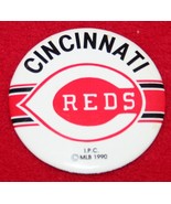 Vintage 1990 CINCINNATI REDS Pinback Button MLB Baseball 2.25&quot; Pin  - £7.78 GBP