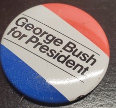 George Bush for President campaign pin - George HW Bush - £6.59 GBP