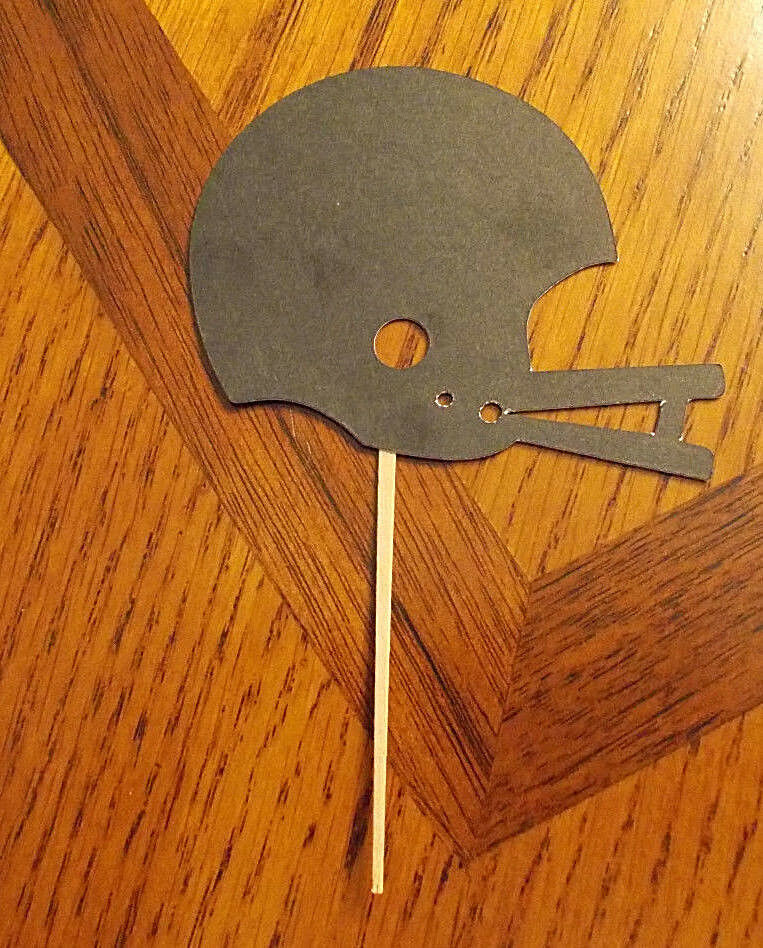 Lot of 12 Football Helmet Cupcake Toppers!  - $3.95