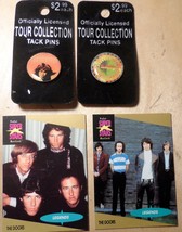 THE DOORS Collection of 2 Button Tour Tack Pins + 2 Legend Musicards Jim... - £9.98 GBP