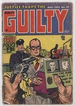 Justice Traps The Guilty 53 Prize Headline 1953 Marvin Stein Pre-Code Crime - $19.80