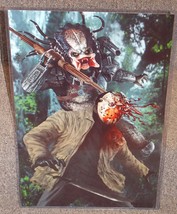 The Predator vs Jason Glossy Art Print 11 x 17 In Hard Plastic Sleeve - $24.99